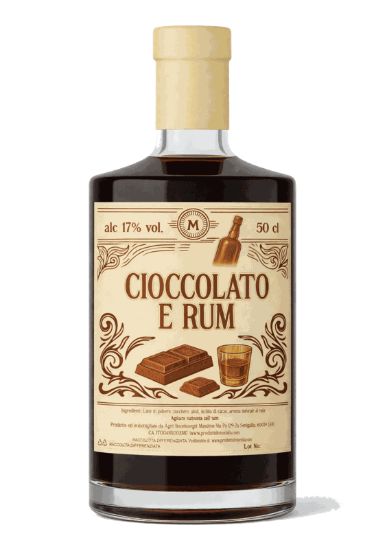 Bottiglia di CIOCCOLATO & RUM