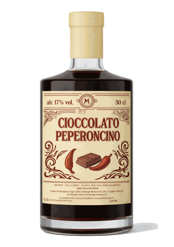 Bottiglia di CIOCCOLATO & PEPERONCINO