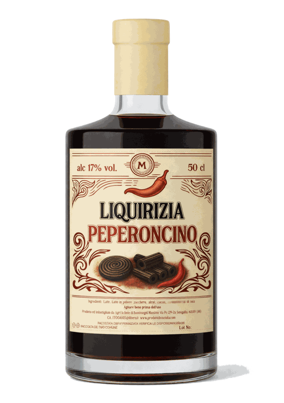 Bottiglia di LIQUIRIZIA & PEPERONCINO