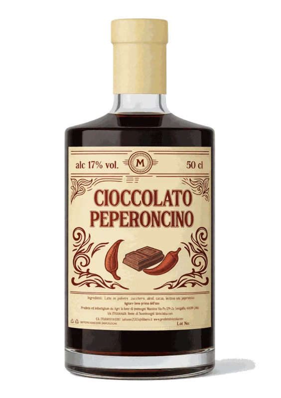 Bottiglia di CIOCCOLATO & PEPERONCINO