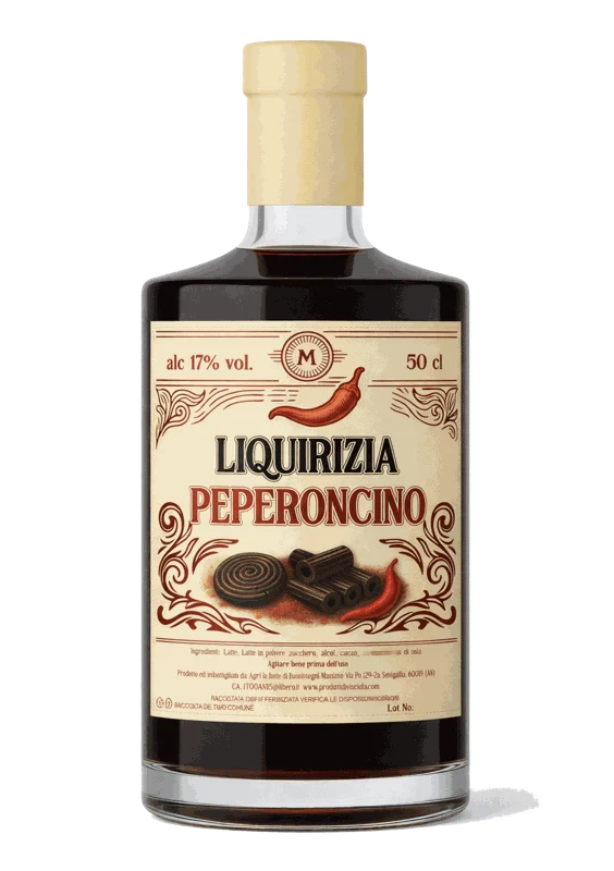 Bottiglia di LIQUIRIZIA & PEPERONCINO
